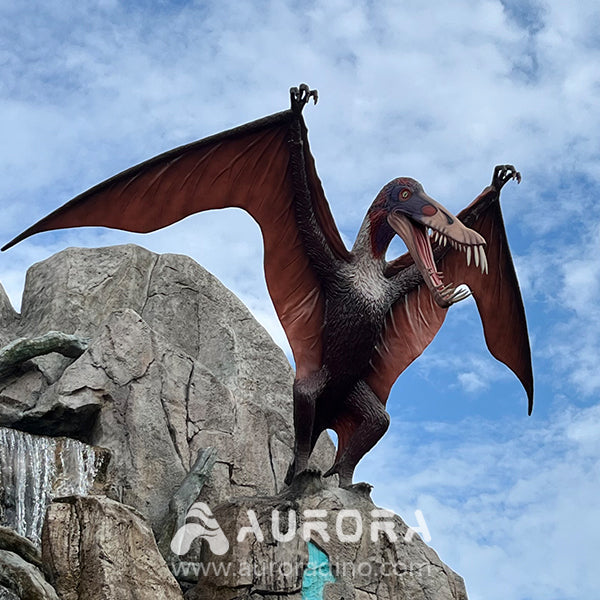 Standing Anhanguera Pterosaur Dinosaur Sculpture