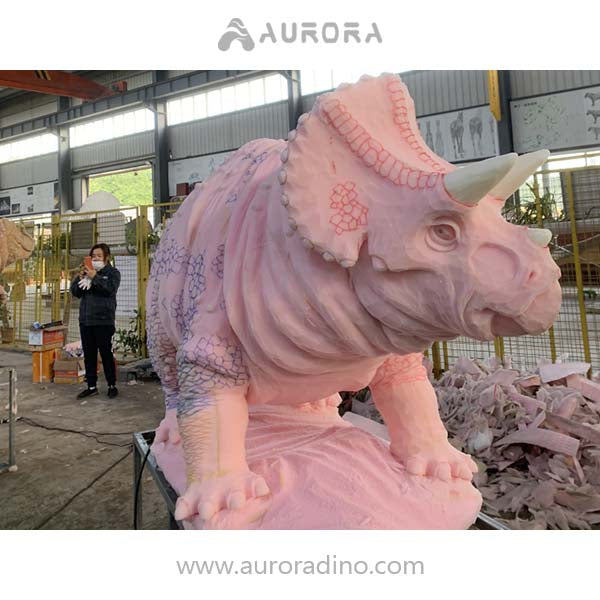 Triceratops Dinosaur Animated  Figure Model