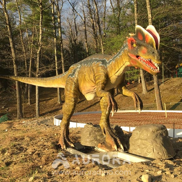 Real Dilophosaurus Animatronic Dinoaur Supplier
