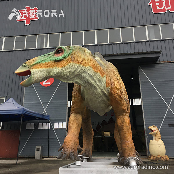Dinosaur Robot Yellow Animatronic Hadrosaur