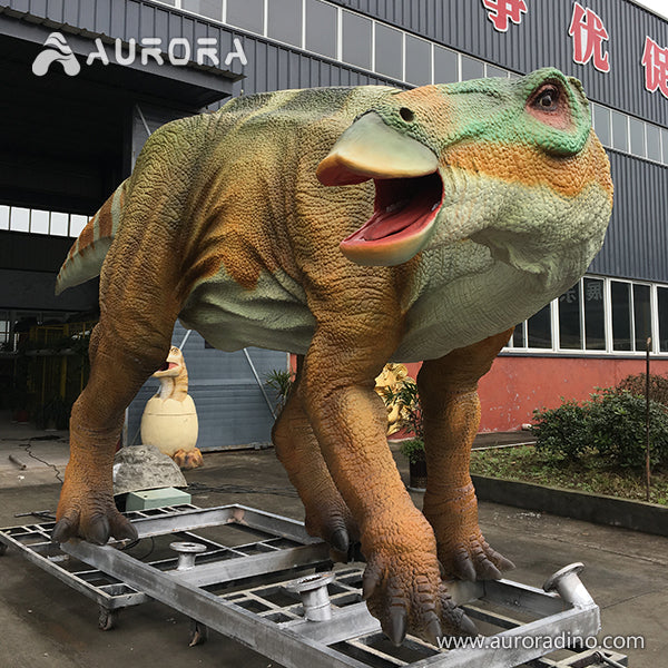 Dinosaur Robot Yellow Animatronic Hadrosaur