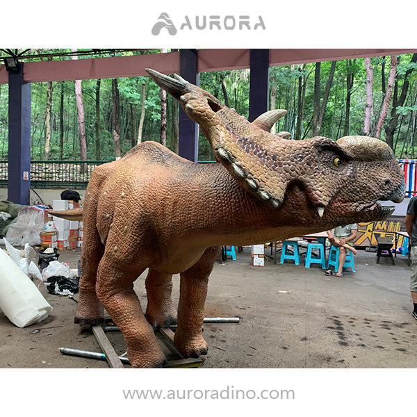 Animatronic Pachyrhinosaurus Dinosaur Singpore Garden
