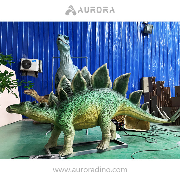 Moving Dinosaur Sculpture in Canada Dino Park