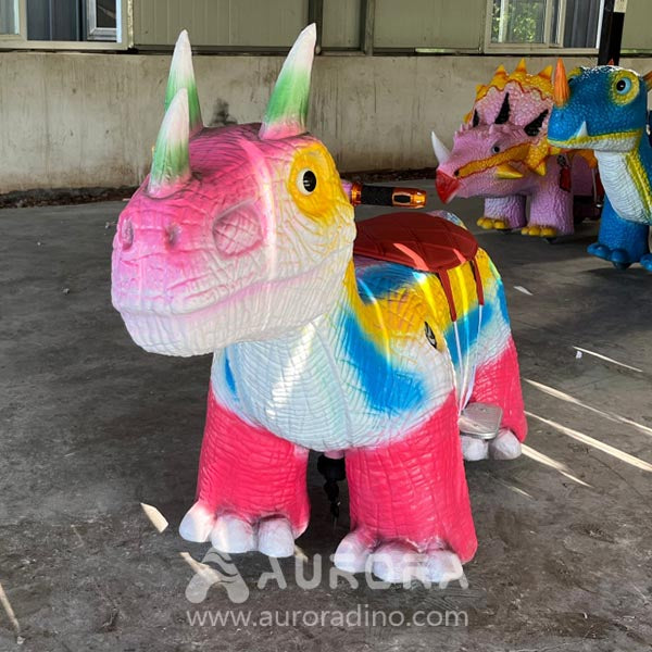 Cartoon Dinosaur Car Scooter Rides