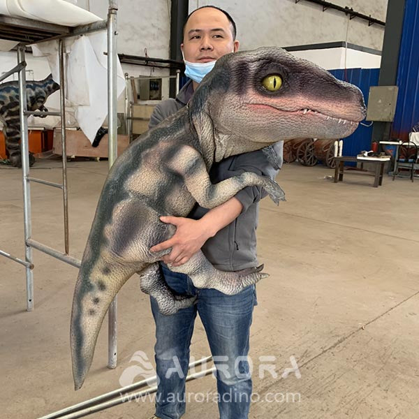 Velociraptor Puppet Realistic baby dinosaur hand puppets