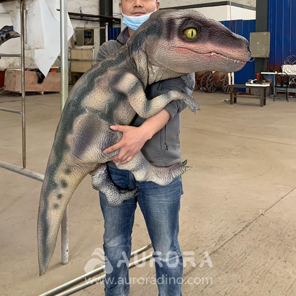 Velociraptor Puppet Realistic baby dinosaur hand puppets