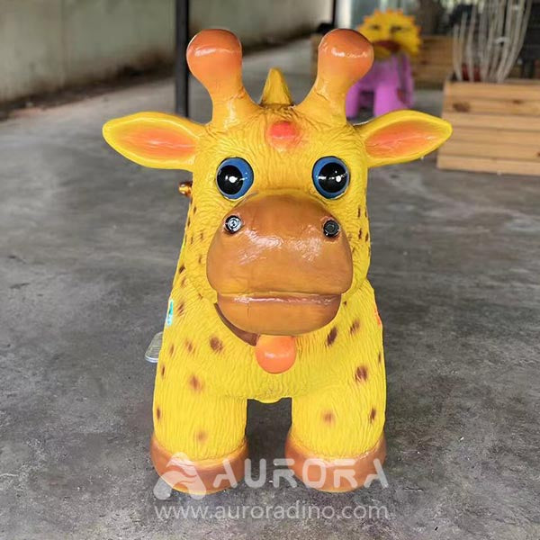 Amusement Rides Electric Mini Giraffe Animal For Kids
