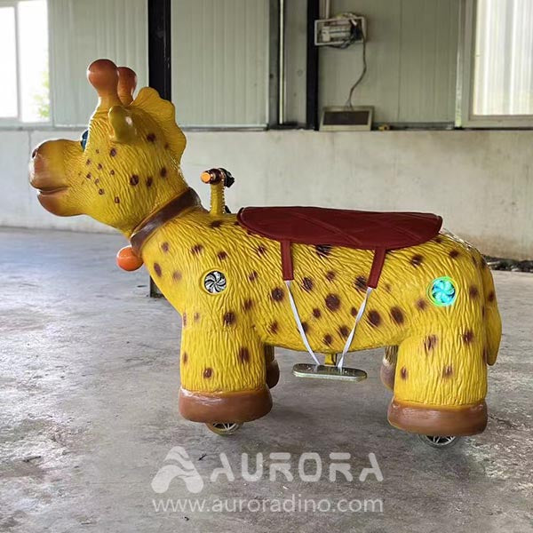 Amusement Rides Electric Mini Giraffe Animal For Kids