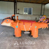 Orange Dinosaur Dragon Car