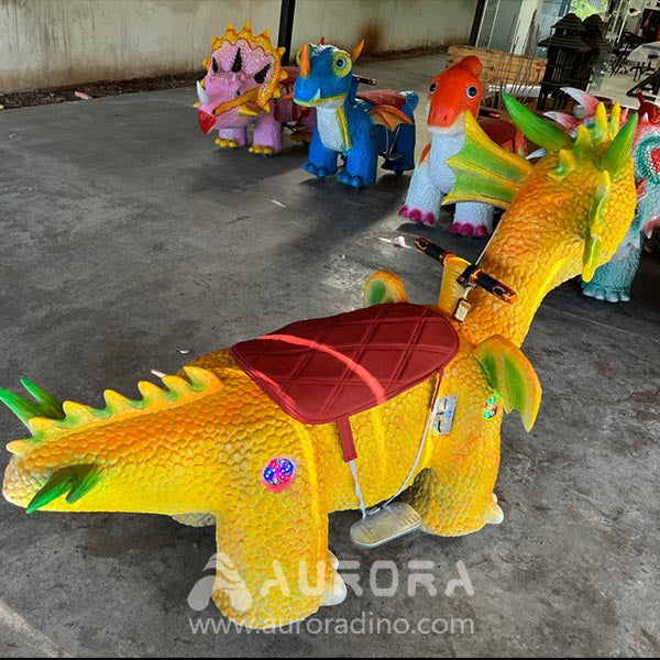Animatronic Dinosaur Dragon Rides Scooter