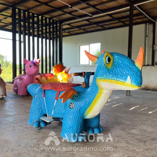 Blue Dinosaur Dragon Rides