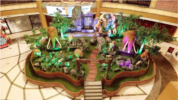 Animatronic Prehistorical Animal Exhibition For Indian Shopping Mall