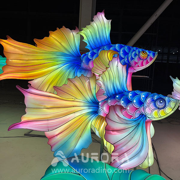 Glowing- Lotus- Leaf -Goldfish -Lantern