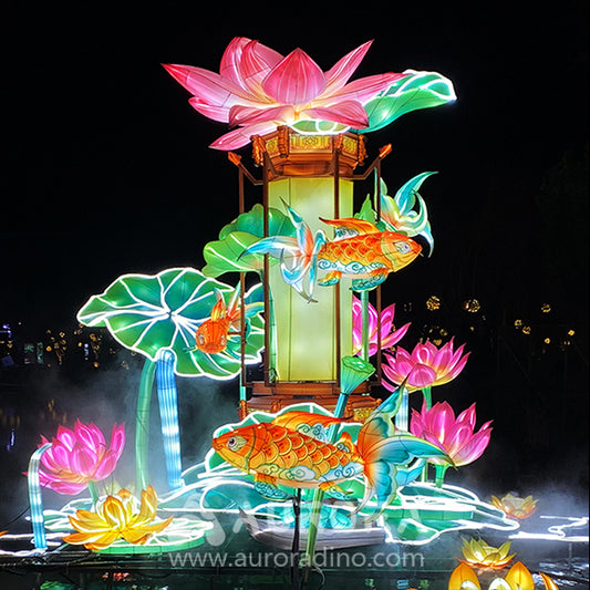 River Lighting Decoration For Chinese Lantern Decoration