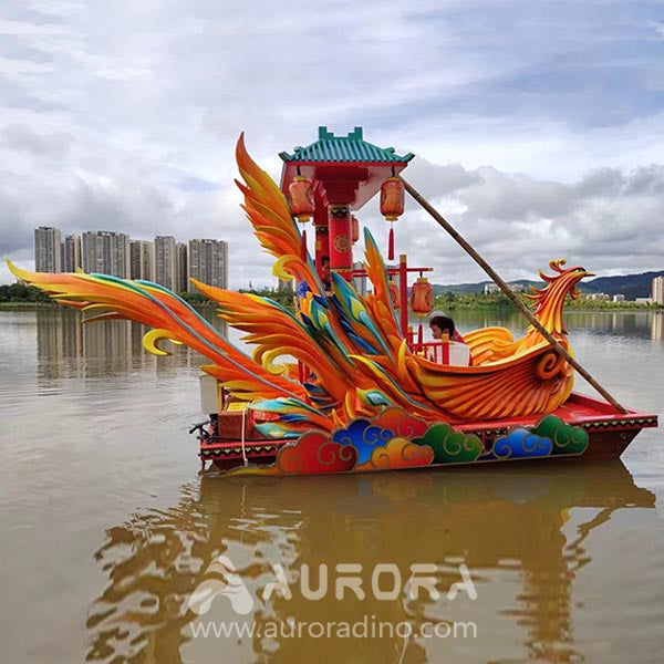 Chinese Lantern Boats and Lantern Parade For Amusement Park