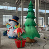 Holiday Outdoor Decoration - Christmas Tree And Snowman Lanterns by Zigong Lantern