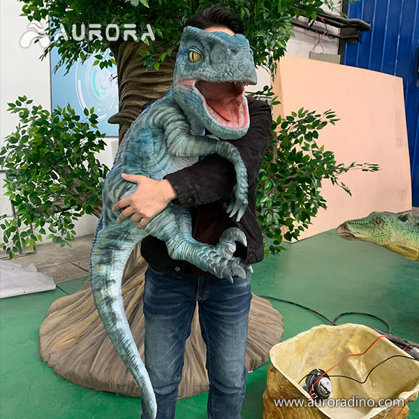 Most Realistic Raptor Puppet Realistic baby dinosaur hand puppets for popular Velociraptor Puppets