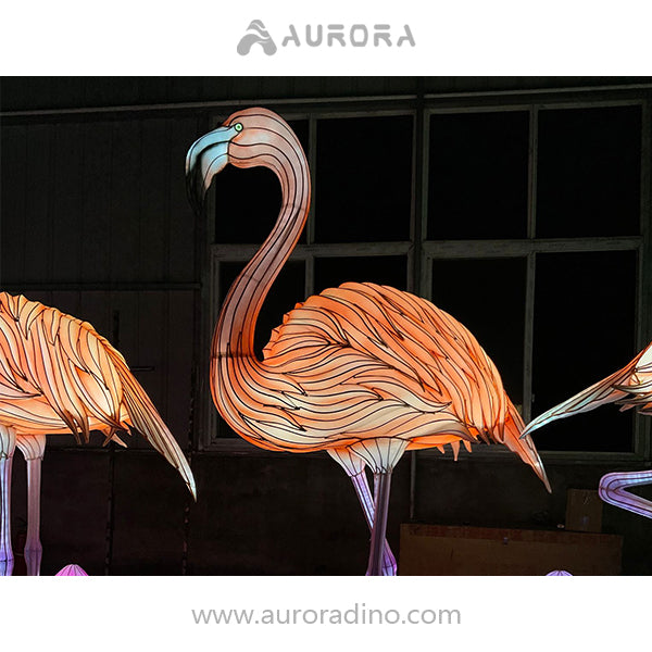 Flamingo Lantern For Event Planning Exhibition Supplier