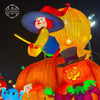 Halloween Pumpkin Ghost and Skeleton Lantern 