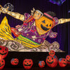 Halloween Pumpkin Ghost and Skeleton Lantern 