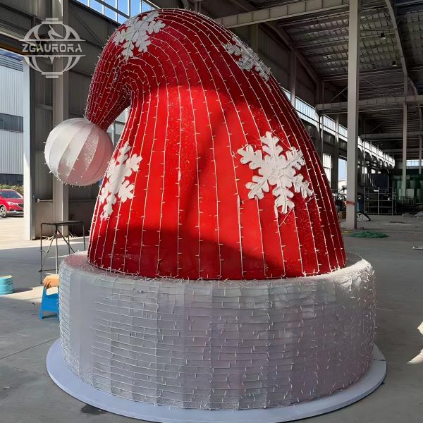  Steel Iron Wire Christmas Hat Santa Hat Decoration