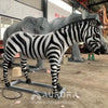 Lifelike Zebra Animatronic Animal Model Exhibition