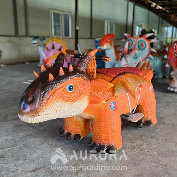 Orange Dinosaur Dragon Car