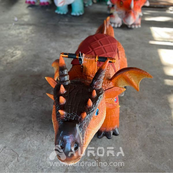 Orange Dinosaur Dragon Car