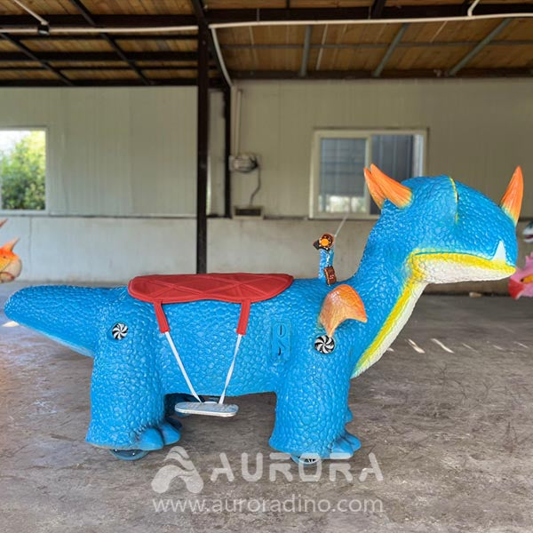 Blue Dinosaur Dragon Rides